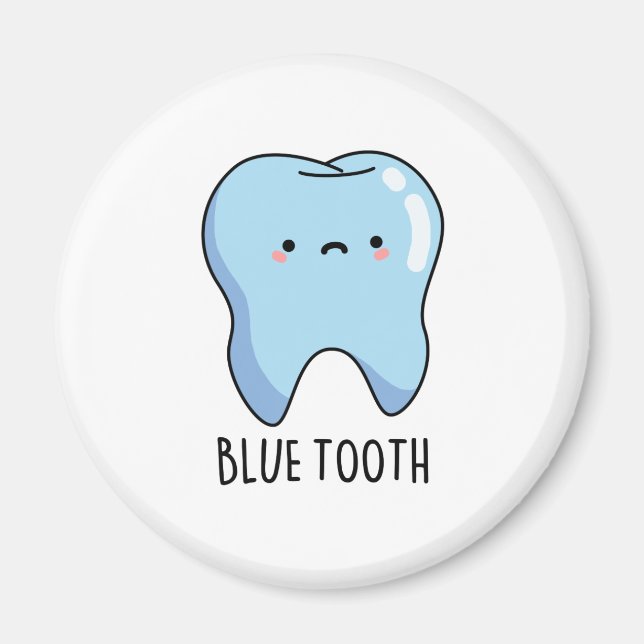 Bluetooth Rolig Teknisk Blåtand Puns  Magnet (Framsidan)