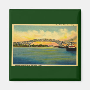 Bluewater överbryggar port Huron Michigan Magnet