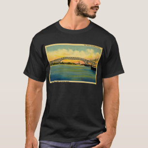 Bluewater överbryggar port Huron Michigan T Shirt