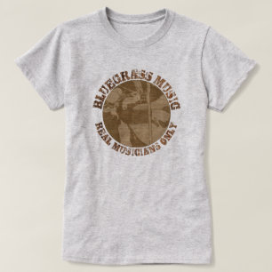 Bluewn Music Real Musician Only Wood Players T Shirt
