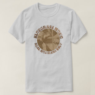 Bluewn Music Real Musician Only Wood Players T Shirt