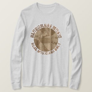 Bluewn Music Real Musician Only Wood Players T Shirt