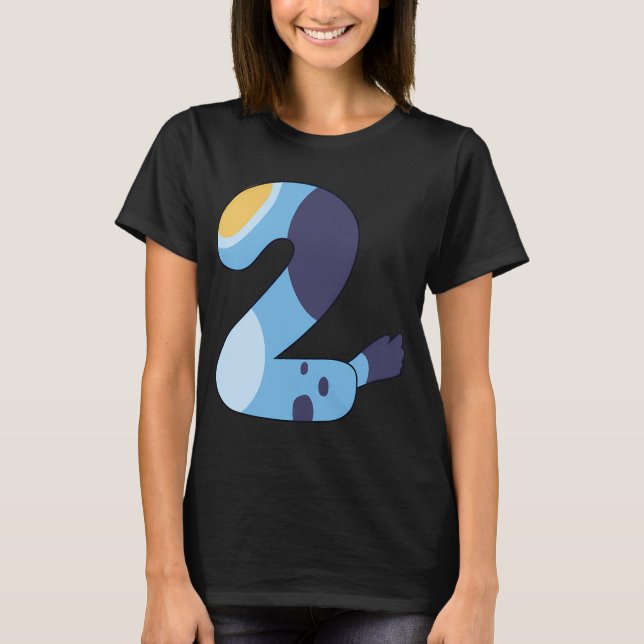 Blueysss 2 Födelsedag T Shirt (Framsida)