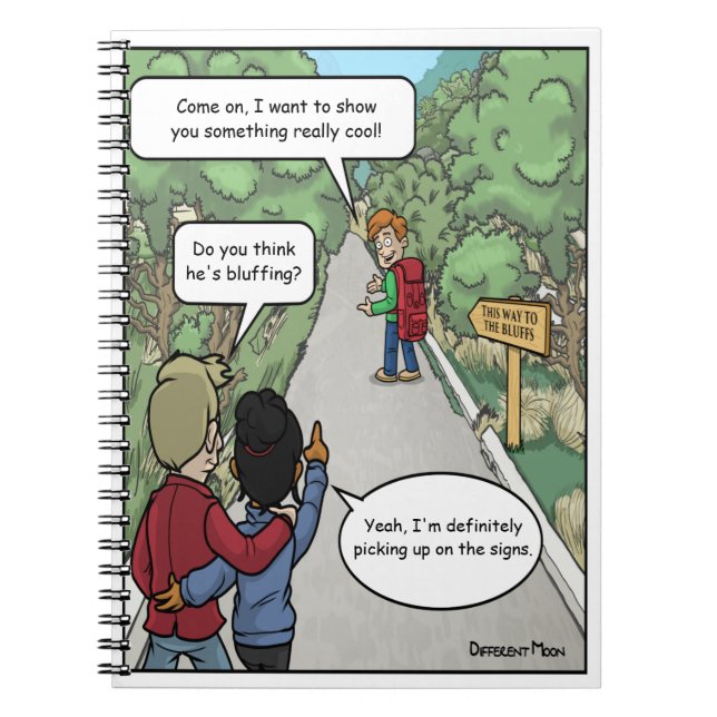 Bluffing Funny bärbar dator Anteckningsbok (Framsidan)