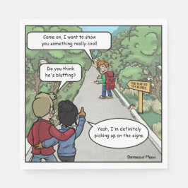 Bluffing Funny Party Napkins Pappersservett