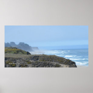 Bluffs at Halva Måne Bay II - Poster