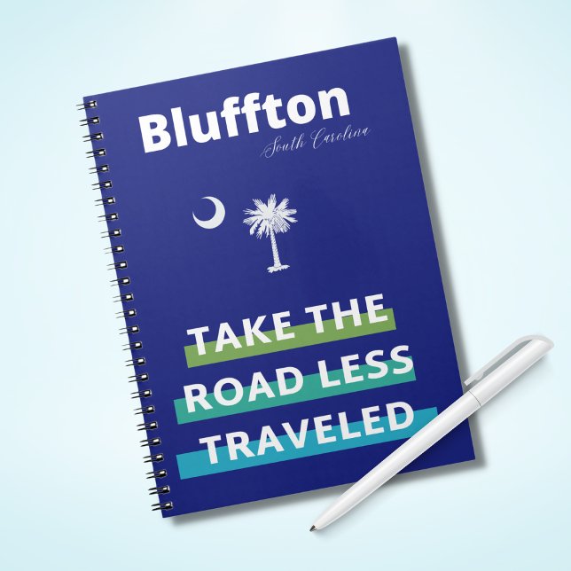 Bluffton South Carolina the Road Less Traveled Anteckningsbok (Skapare uppladdad)