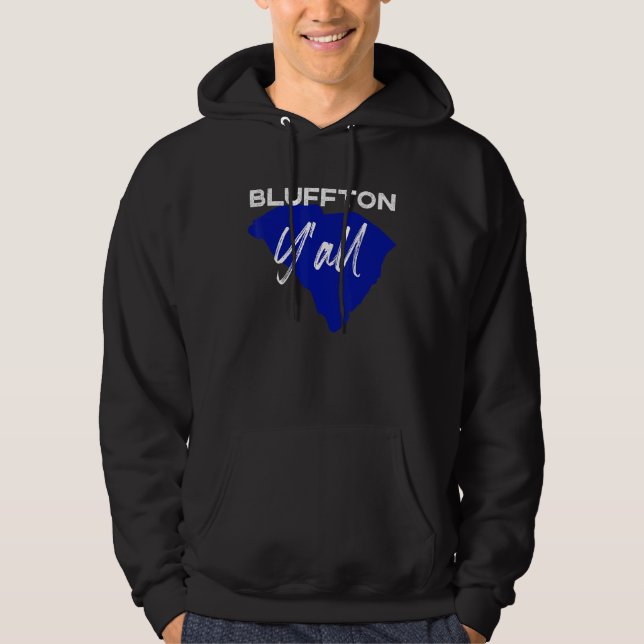 Bluffton South Carolina Yall Sc Palmetto State Roa Hoodie (Framsida)