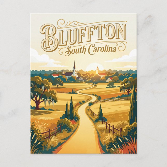 Bluffton USA Vykort (Framsida)