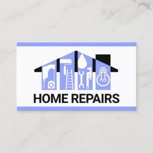 Bluish Handyman Verktyg Byggnad Visitkort