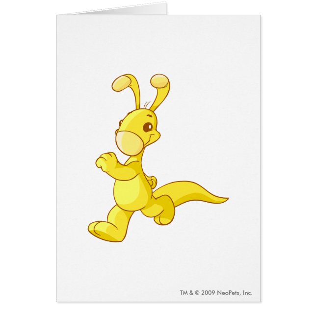 Blumaroo guld hälsningskort (Framsidan)