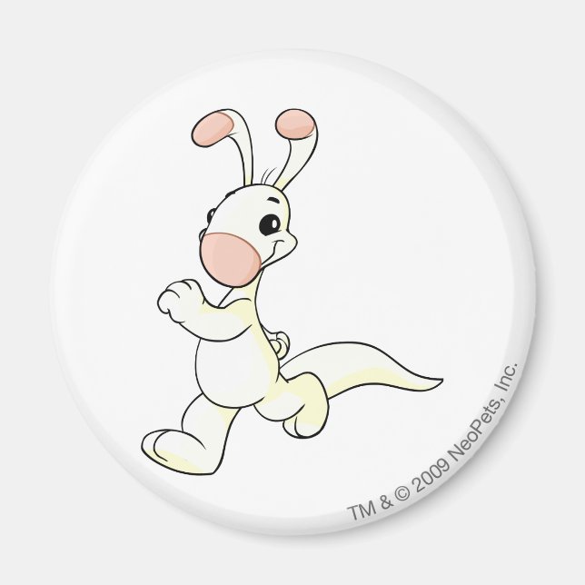 Blumaroo White Magnet (Framsidan)