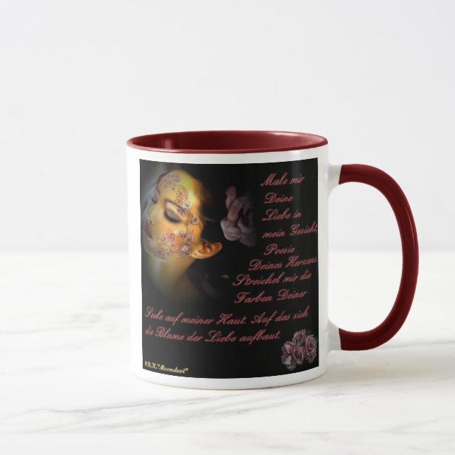 Blume der Liebe auf der Haut Mugg (Höger)