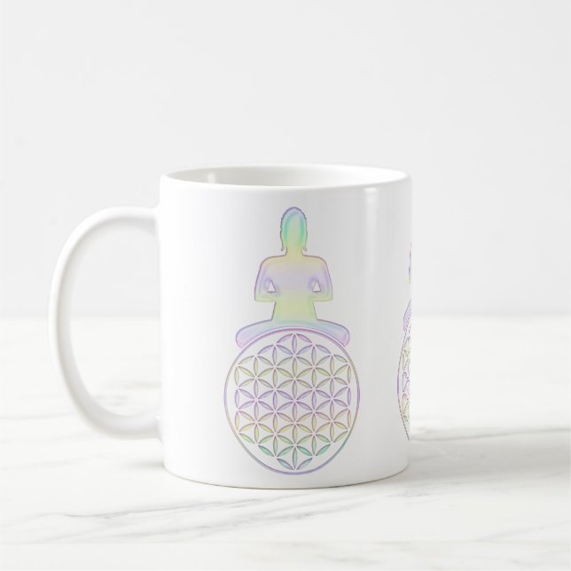 Blume des Lebens - Buddha Kaffemugg (Vänster)
