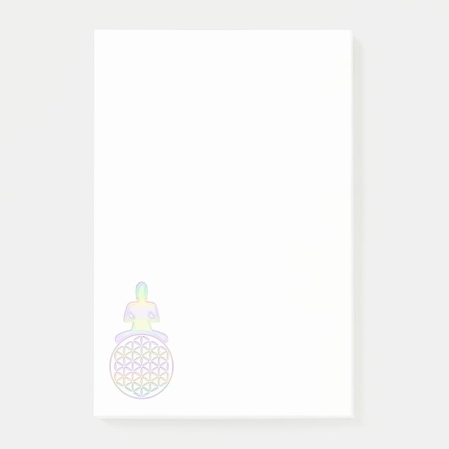 Blume des Lebens - Buddha Post-it Block (Framsida)