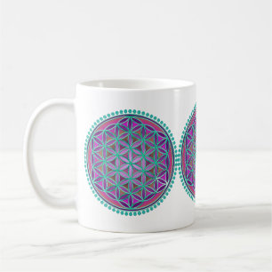 Blume des Lebens - Button VI Kaffemugg