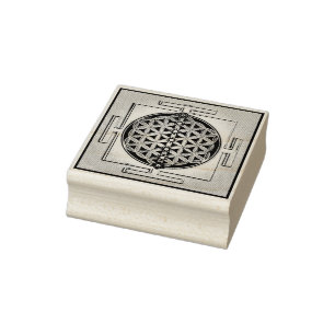 Blume des Lebens - Chakra Yantra Stämpel