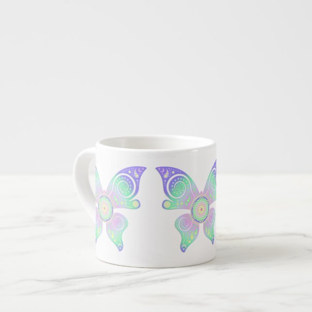 Blume des Lebens - fjäril Espressomugg (Framsida vänster)