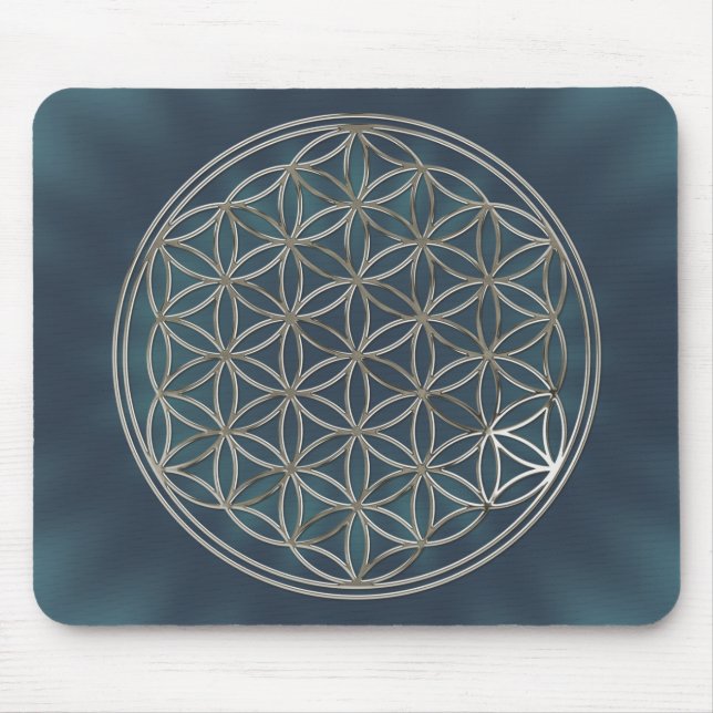 Blume des Lebens / Flower Of Life | silver radial Musmatta (Framsidan)