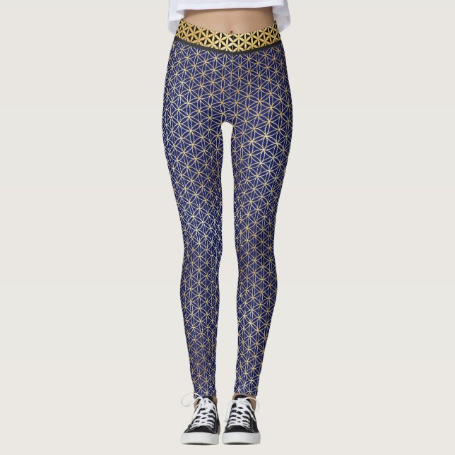 Blume des Lebens Leggings (Framsida)