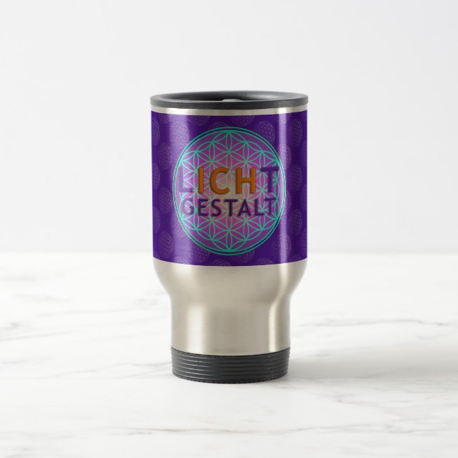 Blume Des Lebens Lichtgestalt | violet mönster Resemugg (Center)