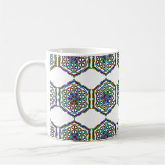 Blume des Lebens - Lotus Contour Kaffemugg