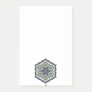 Blume des Lebens - Lotus Contour Post-it Block