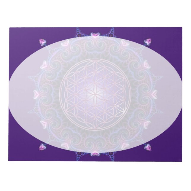 Blume des Lebens - Mandala I Anteckningsblock (Framsida)