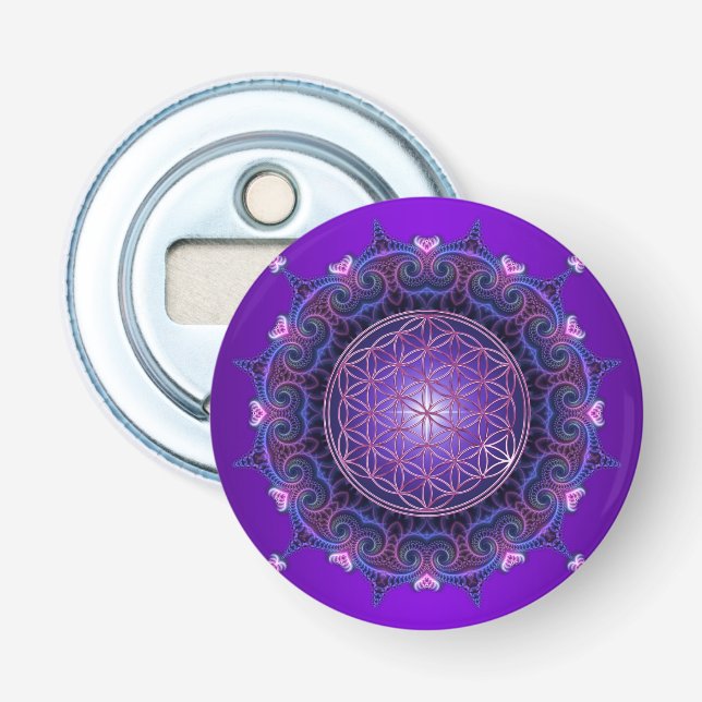 Blume des Lebens - Mandala I Flasköppnare (Framsidan)