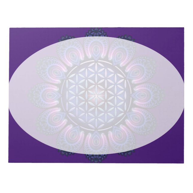 Blume des Lebens - Mandala II Anteckningsblock (Framsida)
