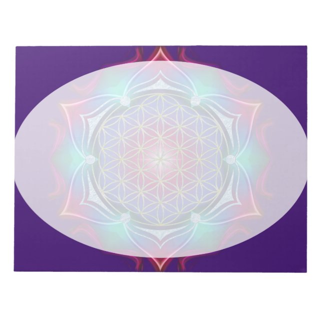 Blume des Lebens - Mandala IV Anteckningsblock (Framsida)
