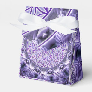 Blume des Lebens - Mandala lila Presentaskar