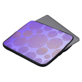Blume des Lebens - mönster violet Laptop Sleeve
