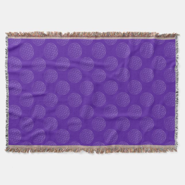 Blume des Lebens - mönster violet Mysfilt (Framsidan)