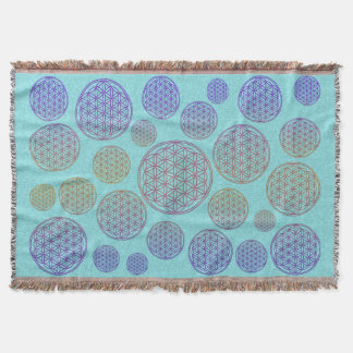 Blume des Lebens - mönster violet Mysfilt