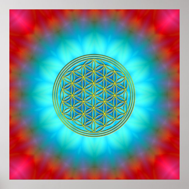 Blume des Lebens Motiv 11 Poster (Framsidan)