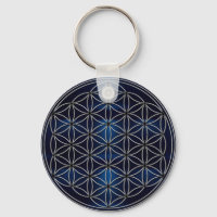 Blume des Lebens Navy Blue