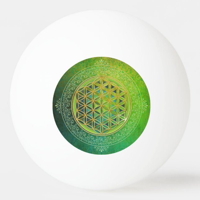Blume des Lebens - Ornament II Pingisboll (Baksidan)