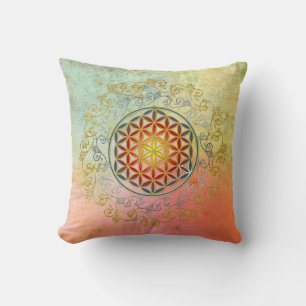 Blume des Lebens - Ornament IV BG Kudde