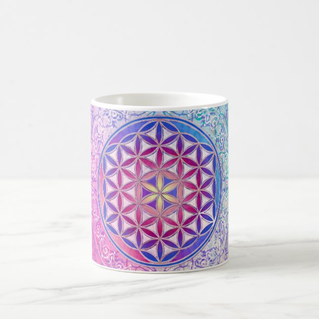 Blume des Lebens - Ornament V Kaffemugg (Center)