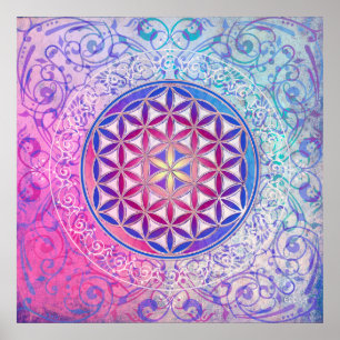 Blume des Lebens - Ornament V Poster