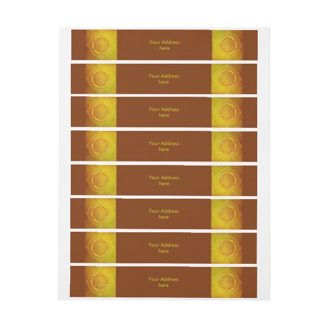 Blume des Lebens - Ornament VII Etikettband (Ark)