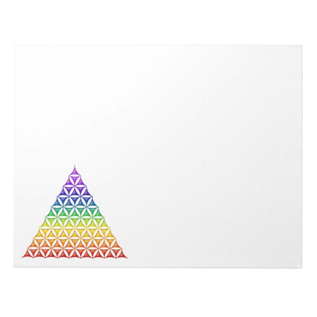 Blume des Lebens - pyramidchakra Anteckningsblock (Framsida)
