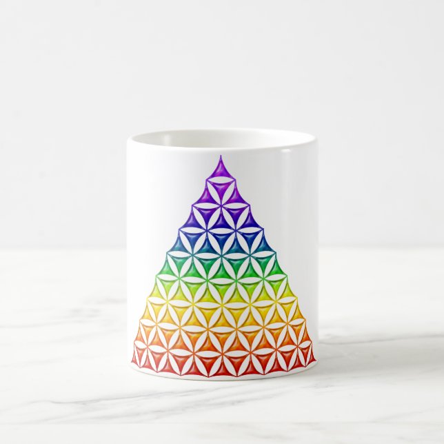Blume des Lebens - pyramidchakra Kaffemugg (Center)