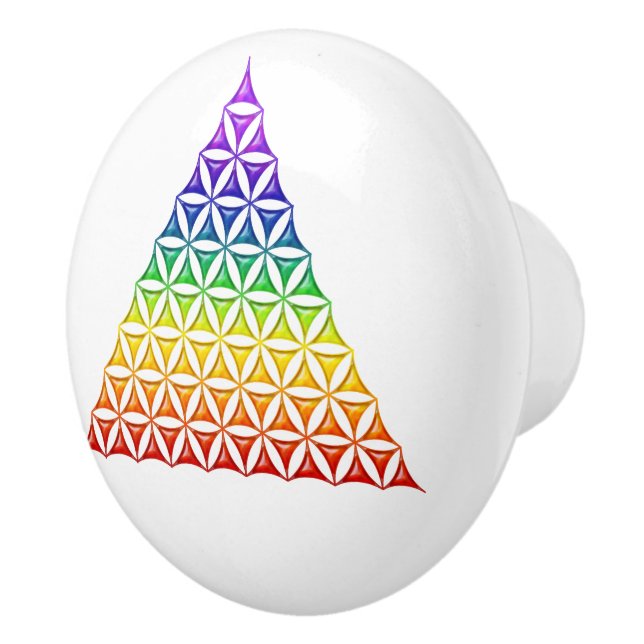 Blume des Lebens - pyramidchakra Knopp (Höger)