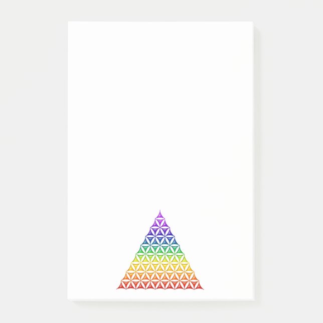 Blume des Lebens - pyramidchakra Post-it Block (Framsida)