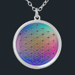 Blume des Lebens Romantic-blomman Silverpläterat Halsband<br><div class="desc">Andlig-symbol. Livets blomma (Blume des Lebens) är ett Helig Geometry mönster i universum som finns i alla stora religioner i världen. "Livets blomma" innehåller mönstren för skapelsen som de kom fram ur "Underbara tomrummet". Allt är gjort av Creators tanke. En andlig-symbol för harmoni, oändlighet, kärlek och perfekt. ** Välj bland...</div>