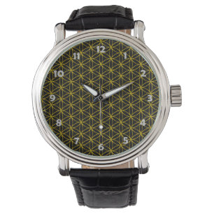 Blume des Lebens - silver mönster Armbandsur