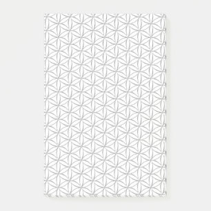 Blume des Lebens - silver mönster Post-it Block