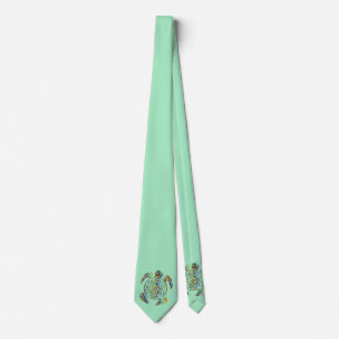 Blume des Lebens - sköldpaddans färgad Slips